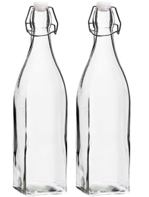 Cookinglife Shackle Bottles Square - 1 Liter - 2 Pieces