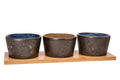 Cosy & Trendy Serving board Bolivia - with bowls - 35 x 11 cm