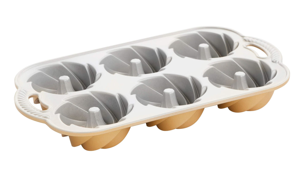 Nordic Ware Mini bake form Heritage Bundtlette Gold - 6 pieces