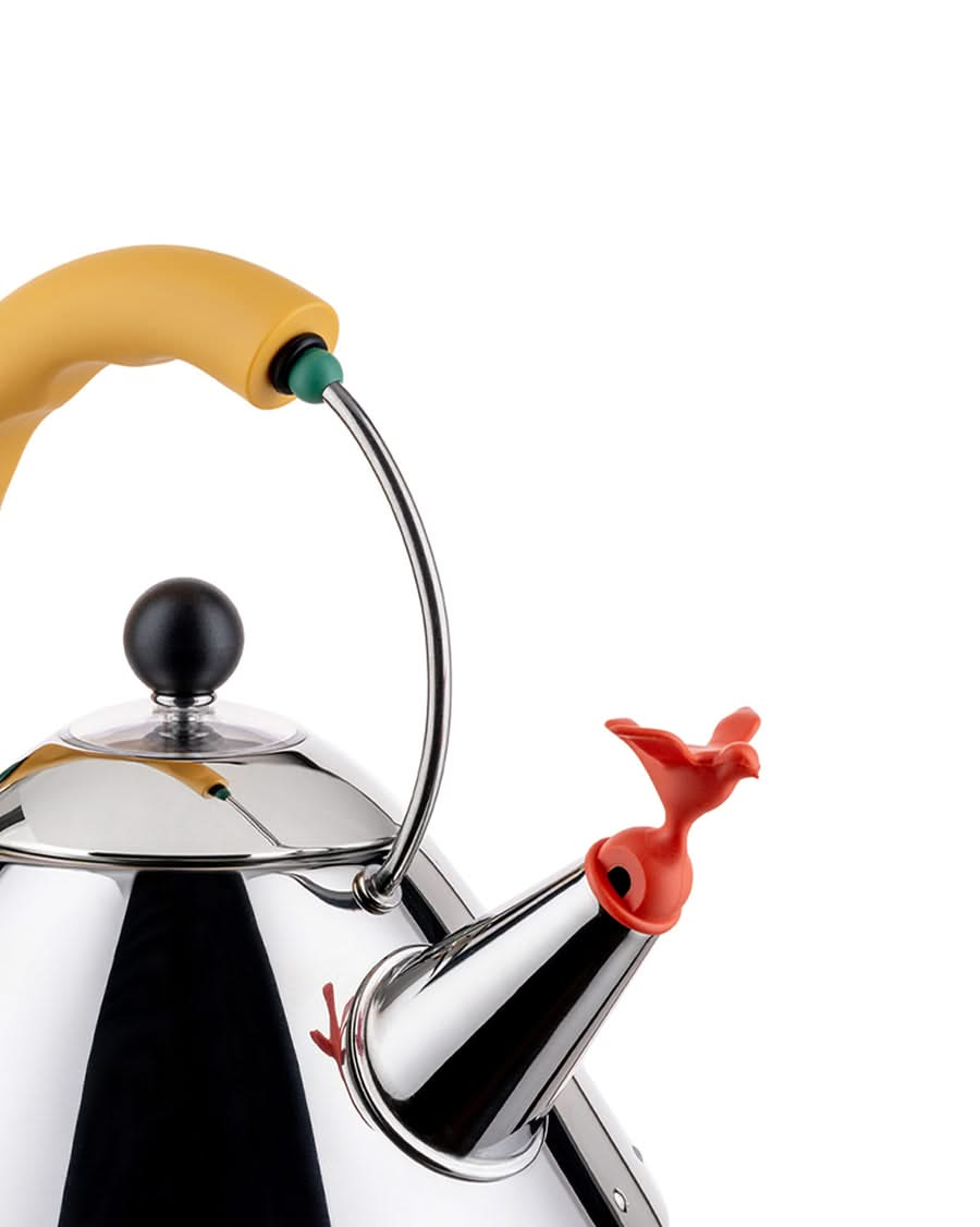 Alessi Whistling kettle - 9093/1 Y - Yellow - 1 liter - by Micheal Graves