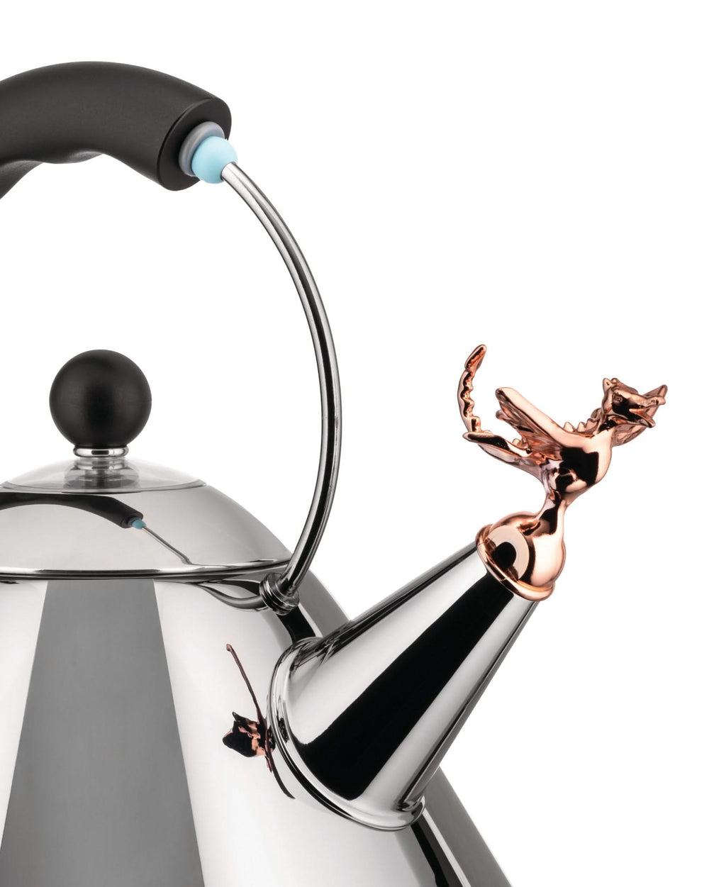 Alessi Whistling kettle Tea Rex - 9093REX B - Black - 2 liters - by Micheal Graves