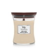 WoodWick Scented Candle Medium Vanilla Bean - 11 cm / ø 10 cm - Scented Candle in Glass - Wooden Wick