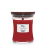 WoodWick Scented Candle Medium Pomegranate - 11 cm / ø 10 cm - Scented Candle in Glass - Wooden Wick