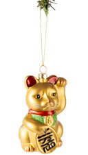 Nordic Light Christmas ball Maneki Neko 10 cm