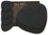 LIND DNA Gift Set Placemats & Coasters Nupo - Leather - Black - 8-Piece