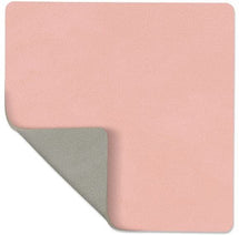 LIND DNA Coaster Nupo - Leather - Rose / Light Grey - double sided - 10 x 10 cm