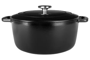 Cosy & Trendy Casserole Fontestic Cast Iron Black Ø 28 cm / 6.8 Liter - Enamelled