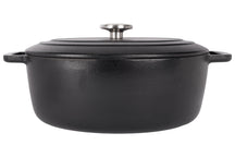 Cosy & Trendy Casserole Fontestic Cast Iron Black Oval - 31 x 24 cm -. Enamelled