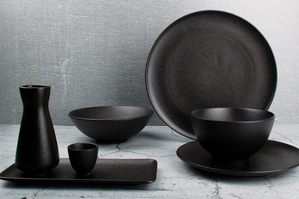 Fine2Dine plate Dusk Black 22 x 10 cm - 2 pieces