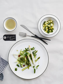 ASA Selection Breakfast Plates / Dessert Plates A Table Ligne Noire ø 21 cm - 4 pieces