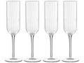 Luigi Bormioli Champagne Glasses - Flutes - Bach - 210 ml - 4 Pieces