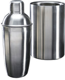 Cookinglife Bar Set Stainless Steel 2-Piece - Cocktail Shaker and Wine Cooler