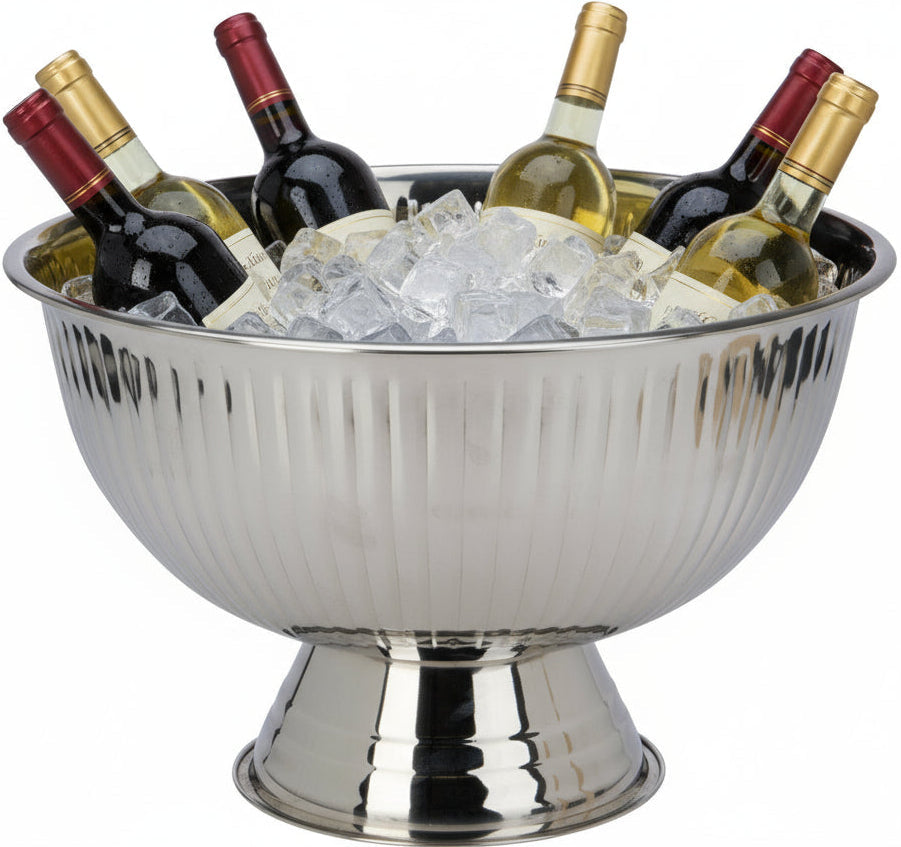 Cookinglife Champagne Bucket - Champagne Bowl - Chrome Stainless Steel ø 39 cm