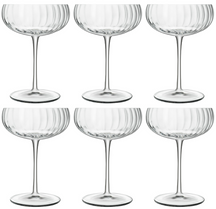 Luigi Bormioli Champagne Glasses - Champagne Coupe - Speakeasies - 300 ml - 6 Pieces