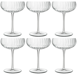 Luigi Bormioli Champagne Glasses - Champagne Coupe - Speakeasies - 300 ml - 6 Pieces