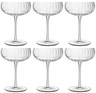 Luigi Bormioli Champagne Glasses - Champagne Coupe - Speakeasies - 300 ml - 6 Pieces