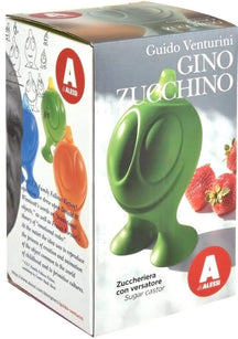 Alessi Sugar bowl Gino Zucchino - AGV02 R - Red - by Guido Venturini