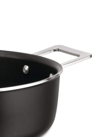 Alessi Casserole Pots&Pans - AJM102/24 B - Black - ø 24 cm / 3.4 liters - by Jasper Morrison