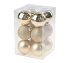 Cosy @Home Christmas baubles Rose gold ø 6 cm - 12 Pieces