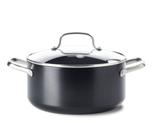 GreenPan Cooking pot with lid - Copenhagen - Black - ø 20 cm / 3.3 liters