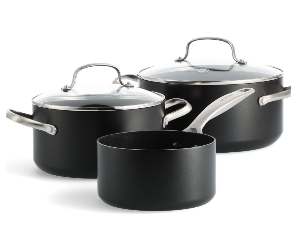 GreenPan Cookware set Copenhagen - Black - 3 piece set