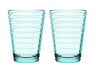 Iittala Glass Aino Aalto - Water green - 330 ml - 2 pieces