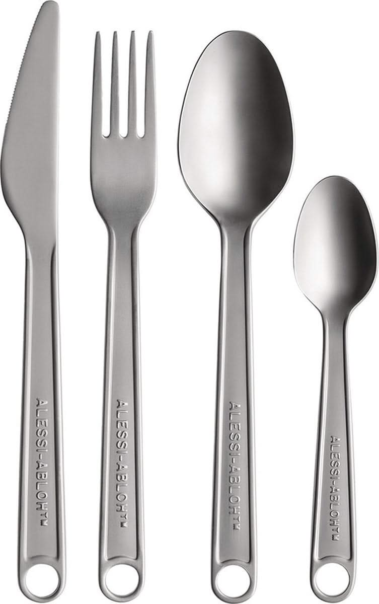 Alessi Cutlery set Conversational Objects - VA02 - 16-piece / 4 people - by Virgil Abloh