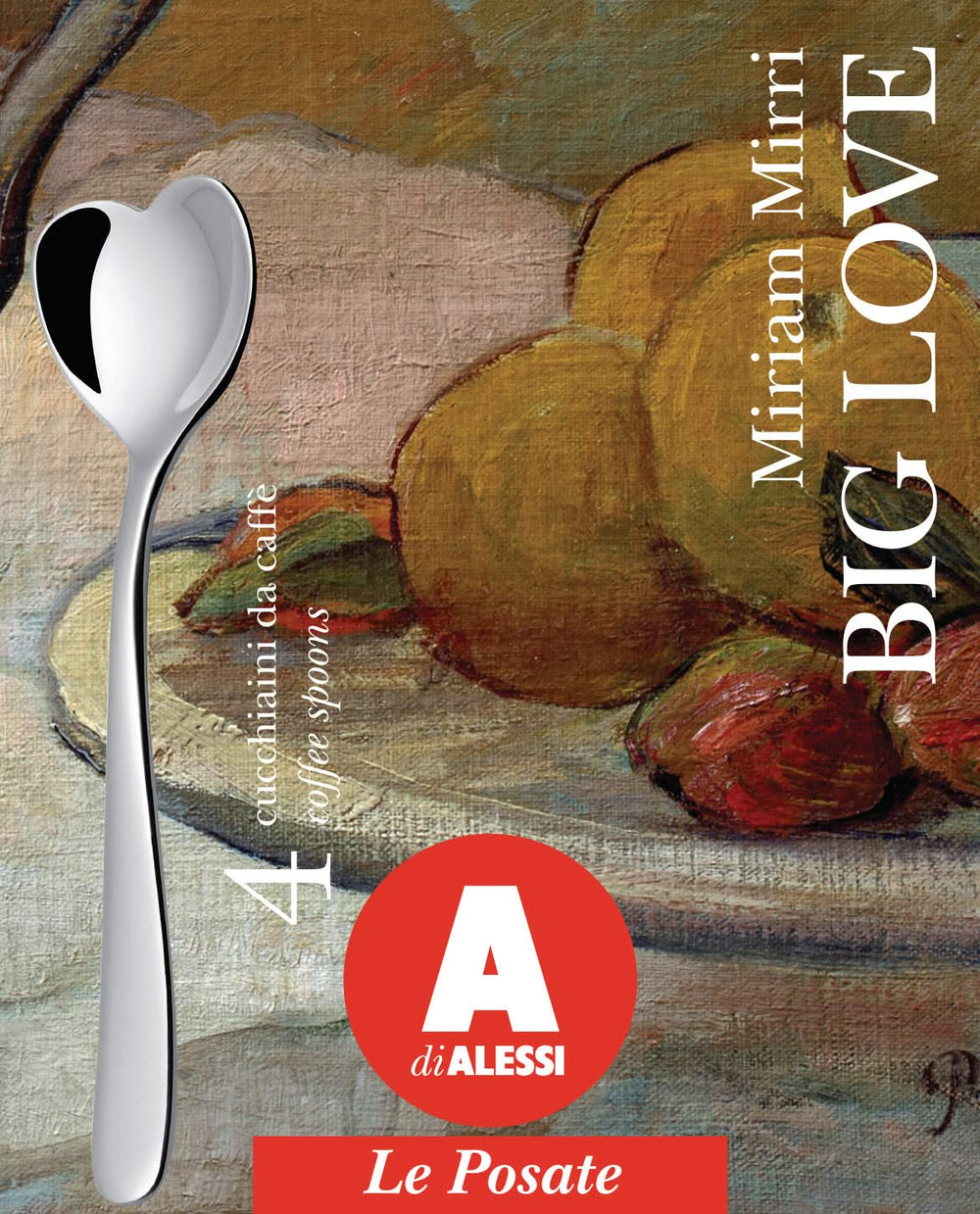 Alessi Coffee spoons Big Love - AMMI08SET - 4 pieces - by Miriam Mirri