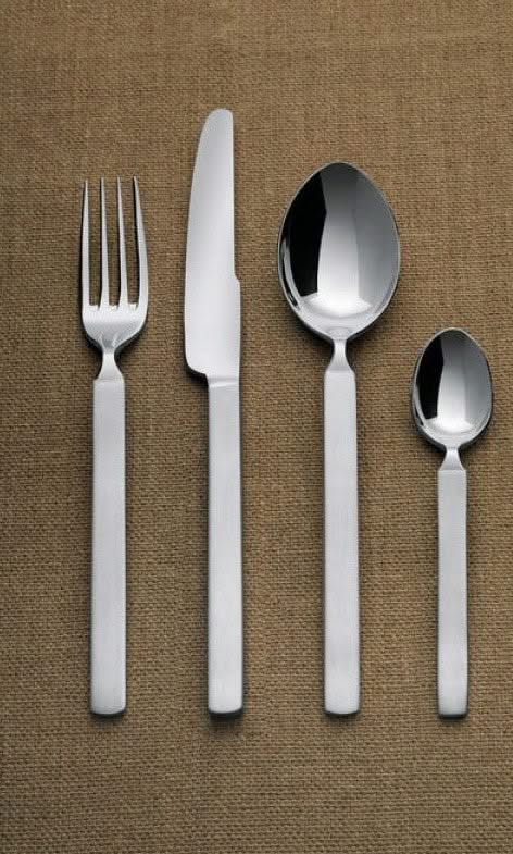 Alessi Cutlery set Dry - 4180S5 - 5-piece - by Achille Castiglioni