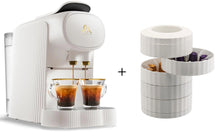 Alessi Coffee cup machine Plisse + Capsule holder - Suitable for L'OR Barista & Nespresso® Cups - White