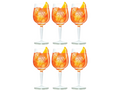 Aperol Spritz Glasses - 450 ml - Official Glass - 6 pieces