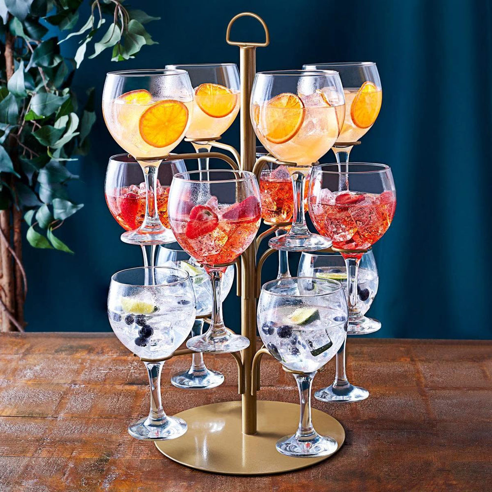 Artesa Cocktail Tree - for 8 to 12 glasses - Gold