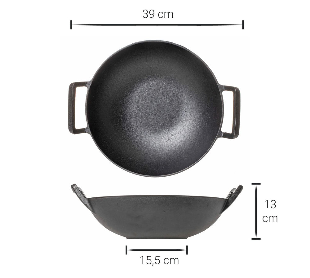 Blackwell Wok pan / Wadjan - cast iron - ø 32 cm - without non-stick coating