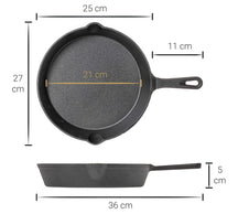 Blackwell Frying pan - cast iron - ø 25 cm - without non-stick coating