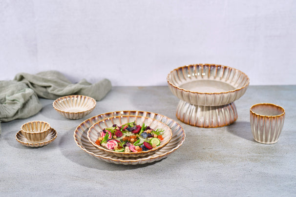 Cosy & Trendy Cake Plates Astera Pearl Beige - ø 10.5 cm - 4 pieces