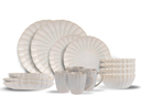 Cosy & Trendy Astera Pure 16-piece dinnerware set for 4 people - 4 dinner plates, 4 breakfast plates, 4 bowls and 4 mugs