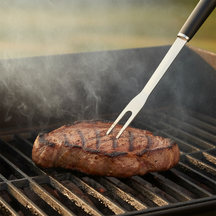 Cookinglife BBQ Tool Set Fire & Flavour Black 3-Piece - Stainless Steel - BBQ Spatula, Tongs & Fork