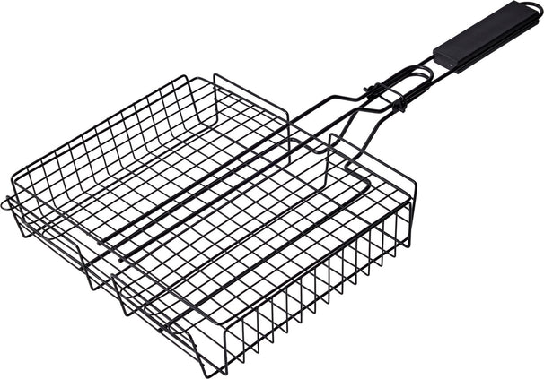 Cookinglife BBQ Grill Basket Fire & Flavour 41.5 x 31.5 x 6 cm - Non-Stick Metal - Grill accessory for Vegetables and Meat