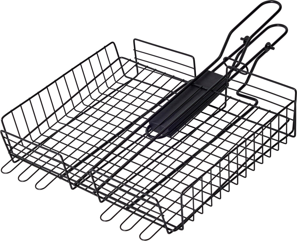 Cookinglife BBQ Grill Basket Fire & Flavour 41.5 x 31.5 x 6 cm - Non-Stick Metal - Grill accessory for Vegetables and Meat