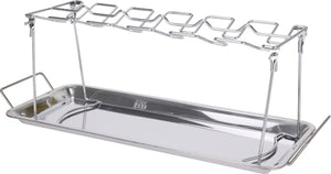 Cookinglife BBQ Chicken Wing Holder Fire & Flavour - Metal - For 12 Pieces Grilling