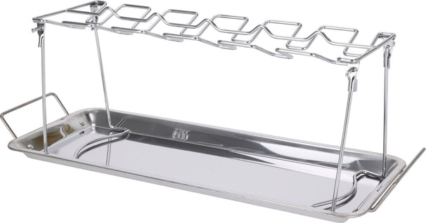 Cookinglife BBQ Chicken Wing Holder Fire & Flavour - Metal - For 12 Pieces Grilling
