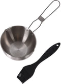 Cookinglife BBQ Saucepan Fire & Flavour Stainless Steel ø 11.5 cm - Including black silicone brush