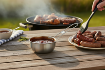 Cookinglife BBQ Saucepan Fire & Flavour Stainless Steel ø 11.5 cm - Including black silicone brush
