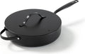 BE Living sauté pan with Lid - Ø 28cm - Ceramic non-stick coating - PFAS free - Suitable for all heat sources - Black