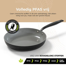 BE Living Frying pan - Ø 20 cm -. Ceramic non-stick coating - PFAS free - Suitable for all heat sources - Black