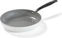 BE Living Frying pan - Ø 24 cm -. Ceramic non-stick coating - PFAS free - Suitable for all heat sources - White