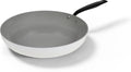 BE Living Frying pan - Ø 30 cm -. Ceramic non-stick coating - PFAS free - Suitable for all heat sources - White