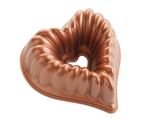 Nordic Ware Turban / bake form - Elegant Heart Bundt Copper 28 x 27 cm / 2.4 liters