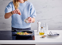 Sola Cookware Set Pearl - Cooking pot ø 16, 18, 20 cm, BEKA Frying pan 24, 28 cm & Saucepan ø 16 cm - Induction & Downdraft suitable - 6 pieces