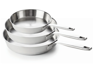 Beka Frying Pan Set Maestro Stainless Steel - ø 20, 24 & 28 cm - without non-stick coating - suitable for all heat sources